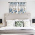 thumbnail image 3 of Blue Eucalyptus Coastal Kitchen Curtains Window Panels, Beach Starfish Shell Nautical Vintage Insulated Window Treatment Curtain, Grommet Curtains for Bedroom/Living Room/Bathroom, 2 Piece 52"Wx45"L, 3 of 8