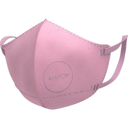 Airpop Kids Reusable Washable Face Mask, 4-Layer Face Coverings, Contoured Fit, Lightweight Design, Kids Face Masks (4 Pack) - Pink