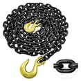 thumbnail image 1 of Cadena para troncos YATOINTO, grado 80, 5/16 pulgadas x 14 pies con gancho para sujetar y soltar, 1 of 7