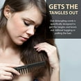 thumbnail image 3 of Bardeau Essentials Black Carbon Wide Tooth Comb (7 Inch) - Professional Detangling & Styling Tool for Men & Women, All Hair Types, 3 of 3