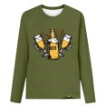 thumbnail image 4 of GERsome Women's Casual Long Sleeve Tops Crew Neck Cute Graphic Tunic Tops Pullover, 4 of 5