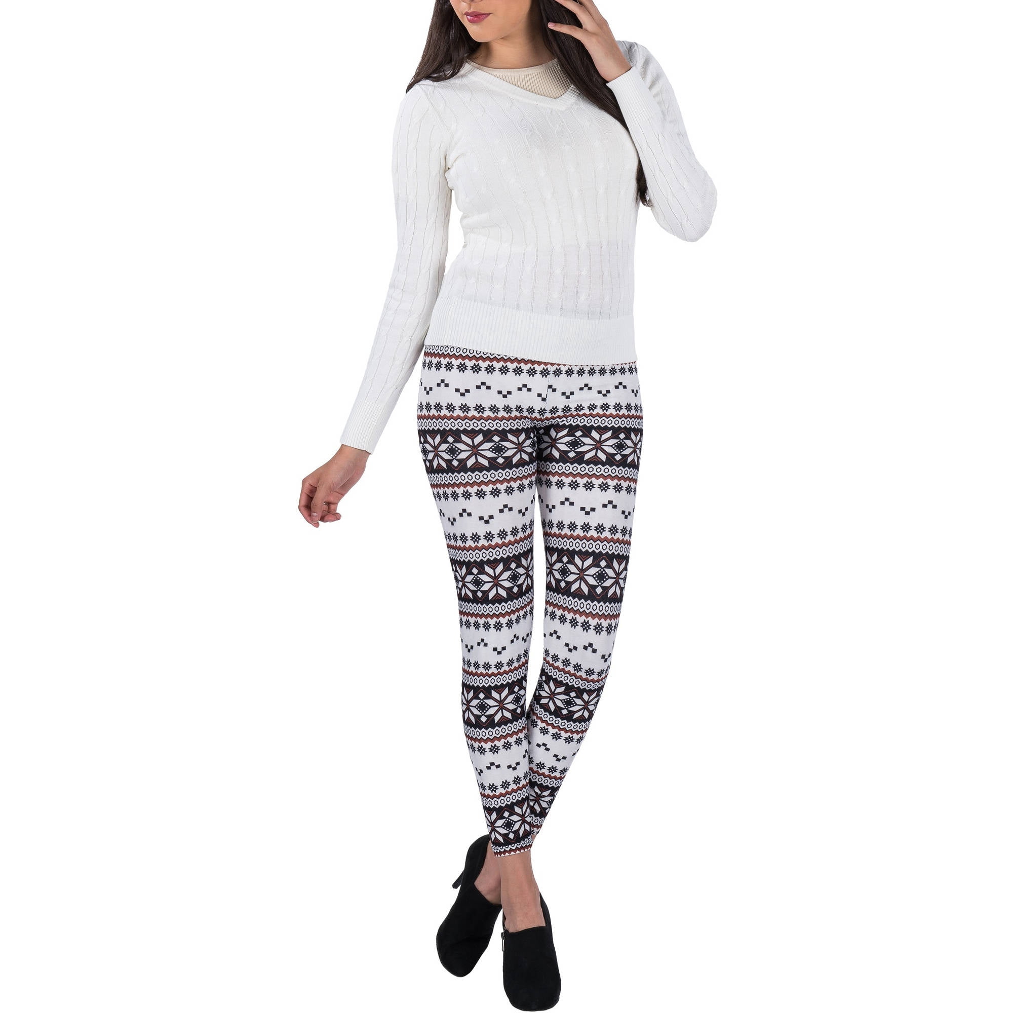 Women's Arctic Design Full Length Stretchy Leggings