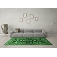 thumbnail image 3 of Ahgly Company Indoor Square Persian Emerald Green Traditional Area Rugs, 6' Square, 3 of 4