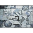 thumbnail image 2 of Addison Rugs Mayfield Premium Machine Washable Transitional Abstract Denim Rectangle Rug, 1'8" x 2'6", 2 of 6