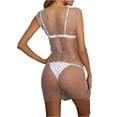 thumbnail image 5 of Qmyliery Women Sexy See-through Beach Blouse, Black Round Collar Sleeveless One-piece, XS/ S/ M/ L, 5 of 9