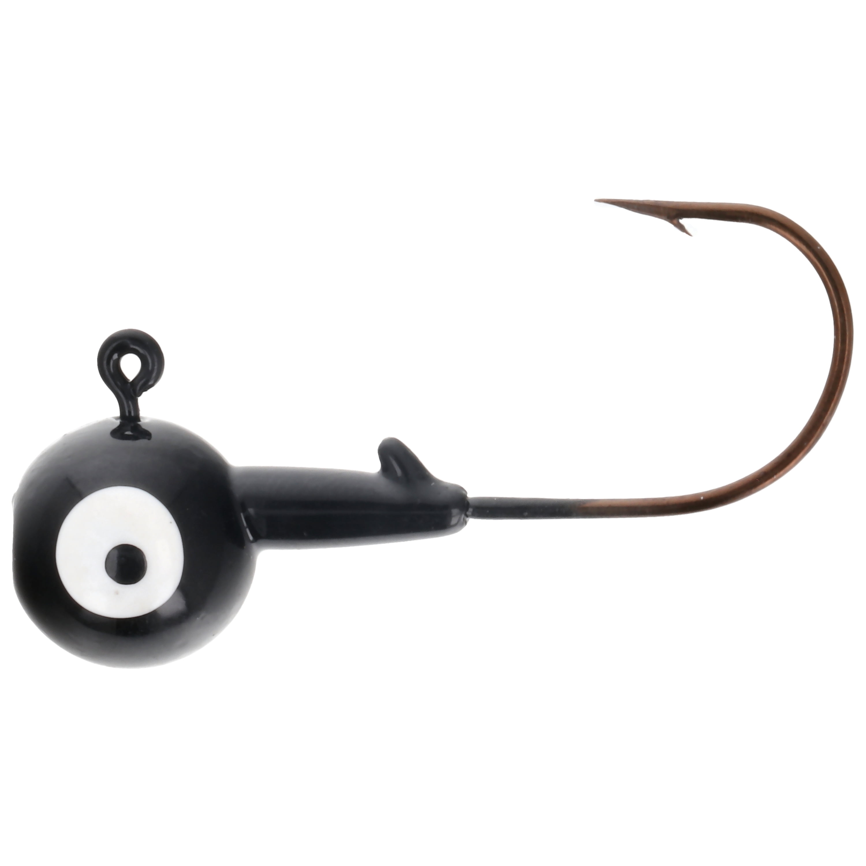 Eagle Claw Tin Ball Head Jig - Double eye - 4 pack - 1/4 oz - Black
