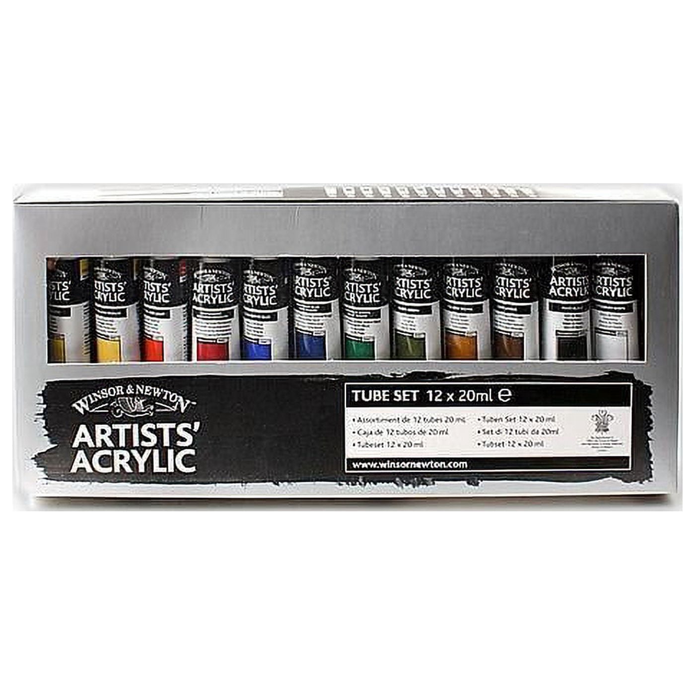Winsor & Newton Artists' Acrylic Color Starter Set, 12-Colors