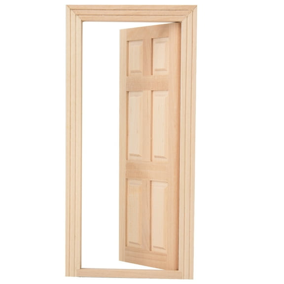 1:12 Mini Wooden Door for Dolls DIY Doll Accessories Furniture Accessories