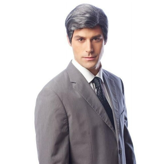 Costume Culture by Franco 24854-15 Real Man Wig, Grey