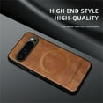thumbnail image 2 of Allytechgroup Magnetic for Google Pixel 9 Pro XL Case, Compatible with MagSafe Support Magnetic Car Phone Mount PU Leather Slim Phone Case for Women Men for Google Pixel 9 Pro XL, Brown, 2 of 9