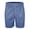 #139-Blue, variant on Men's Solid Linen Look Casual Shorts Drawstring Elastic Waist Zipper Pockets 9 Inch Inseam Straight Leg Outdoor Hiking Active Shorts Gift