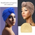 thumbnail image 2 of Sonducket Hijab interior con nudo de turbante, diadema plisada de estilo Simple, accesorios universales para la cabeza, adornos para el capó, boda, Beige Type3 NO3 Sonducket AP011272-09B, 2 of 6