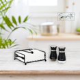 thumbnail image 4 of Servette Home Cuisine Napkin Holder with Weight & Black Salt and Pepper Shakers Set, 4 of 6
