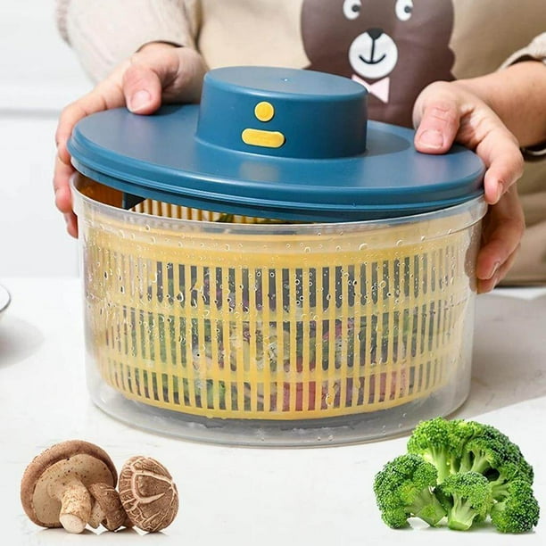 xinxixnxx Efficient Electric Salad Spinner Quick Vegetable Dryer USB USB Household Drainer