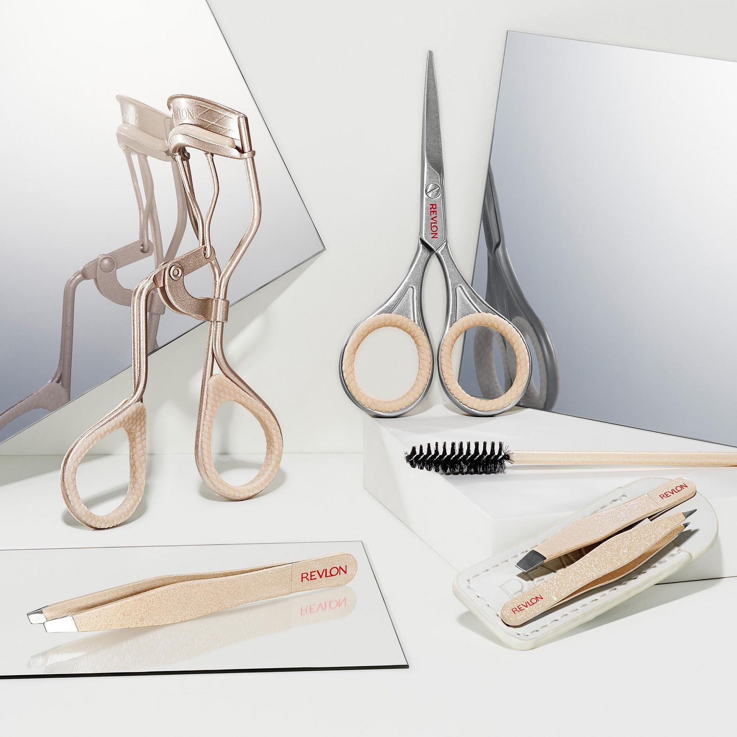 Revlon® The Designer Collection Brow Set, Includes scissors and spoolie brush.
