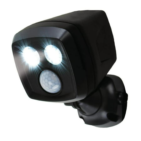 Handy Brite 500 Lumens Cordless Motion-Activated Sensor LED Multi-Location Spotlight, Black 