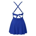 thumbnail image 4 of WILLBEST Traje de Baño de Natación para Mujer, Traje de Baño de Una Pieza con Falda Recortada y Cuello En V, Cruzado con Lazo En La Espalda, Trajes de Baño, 4 of 4