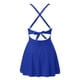 thumbnail image 4 of WILLBEST Traje de Baño de Natación para Mujer, Traje de Baño de Una Pieza con Falda Recortada y Cuello En V, Cruzado con Lazo En La Espalda, Trajes de Baño, 4 of 4