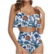 thumbnail image 1 of Traje de baño de 2 piezas para mujer, trajes de baño para mujer, conjunto de bikini con volantes para mujer, 1 of 5