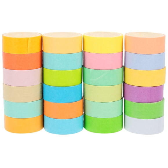 OULII Assorted Color Washi Tape Japan Paper DIY Adhesive Tape for Decorative Crafts and Scrapbooking