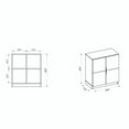 thumbnail image 2 of Cornelia Cabinet with 4 Shelves in Grey, 2 of 8