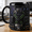 Black, variant on Cyber Tactical Accent Mug Custom Dad Gift with Black Armor, Digital Panel & Neon Straps