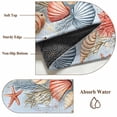 thumbnail image 6 of 5'x7' Area Rugs, Blue Coastal Indoor Outdoor Area Rug for Living Room Bedroom, Summer Beach Starfish Shell Coral Washable Bathroom Rugs Kitchen Floor Carpet Mats Home Decor Aesthetic, 6 of 8