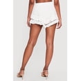 thumbnail image 4 of Women's Tiered Ruffle Shorts with Crochet Detail, 4 of 4