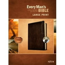 Every Man's Bible Niv, Large Print, Deluxe Explorer Edition (Leatherlike, Rustic Brown, Indexed), (Hardcover)
