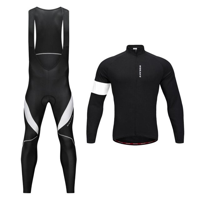 Conjunto de maillot de de invierno térmico para hombre, conjunto de mallas con tirantes para , , , rendimiento y mejor aj XL blanco Cola Ciclismo Jersey Bib Pantalones conjunto