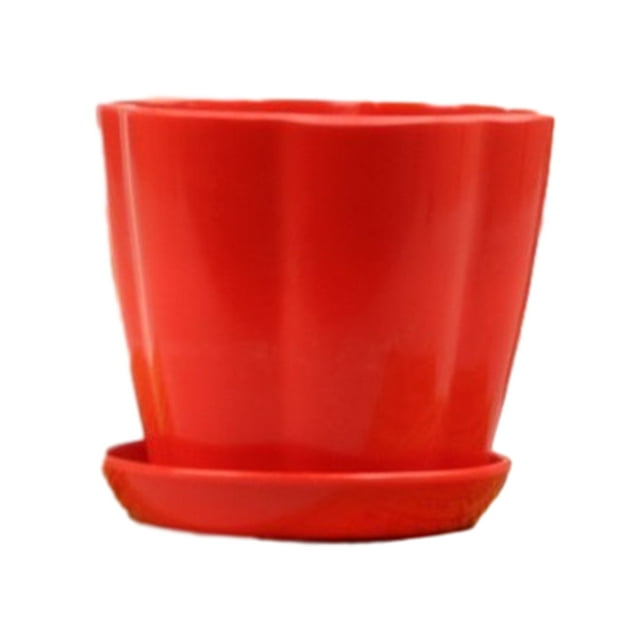 pitrice Durability Prevent Water Leakage - Reliable And Practical Flower Pot For Garden Red XL,1 1Set