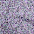 thumbnail image 1 of oneOone Velvet Dusty Teal Green Fabric Floral Dress Material Fabric Print Fabric By The Yard 58 Inch Wide, 1 of 4