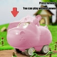 thumbnail image 5 of Loespoir Cute Pet Animals Press Car Toy with Hippopotamus Design, Inertia Powered for Easy Play, Interactive Vehicle, Gift for Birthday and Holiday, Motor Skills Development(Pink), 5 of 7