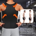 thumbnail image 4 of MANIFIQUE Men's Waist Trainer Sauna Suit Shirt, Gym & Exercise Compression Vest, Sweat-Boosting Workout Top, 4 of 7