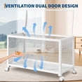 thumbnail image 3 of Hamster Cage Chewproof, Large Hamster Cages and Habitats with Stackable Design, Openable Top, Small Animal Habitats for Gerbil Mouse, 3 of 8
