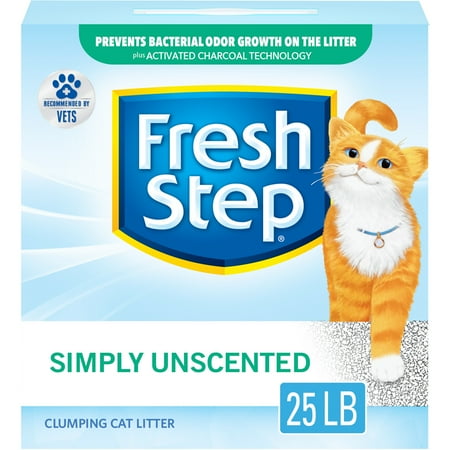 UPC: 0044600306827 | Fresh Step Simply Unscented Clumping Cat Litter  25 lbs