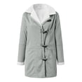 thumbnail image 5 of Mid Length Jacket For Women Soft Outerwear Cozy Lined Winter Coat Warm Thick Casual Fashion Loose Fit Comfortable Daily Wear, 5 of 5