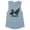 Stonewash Denim, variant on What Christmas Cat Women's Muscle Tank Small White
