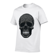 thumbnail image 4 of Unisex Black Skull Graphic T-Shirt, Short Sleeve Crew Neck Casual Tee, Gothic Style Shirt for Men and Women, 4 of 6