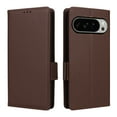 thumbnail image 2 of for Google Pixel 10 Pro XL Wallet Case, Lychee Pattern PU Leather Purse Cover with Card Holder, Kickstand, Magnetic Clasp, Full Body Shockproof Silicone Inner Shell Protective Phone Case, Brown, 2 of 8