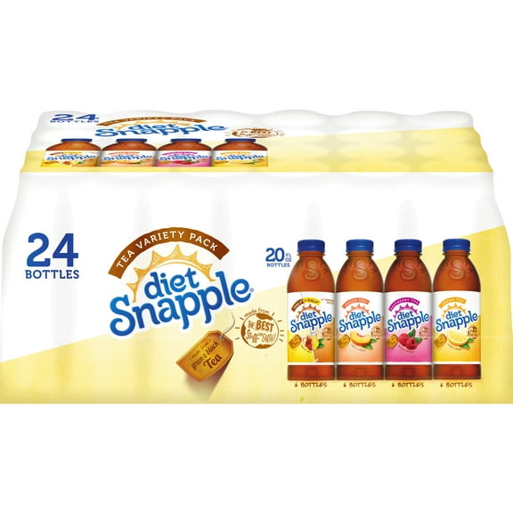 Diet Snapple Tea Variety Pack, 20 Fl. oz., 24 Count