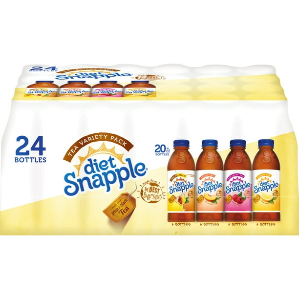 Diet Snapple Tea Variety Pack, 20 Fl. Oz., 24 Count