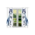 thumbnail image 2 of MKHERT Cute Dog Huskies Window Curtains Kitchen Curtain Room Bedroom Drapes Curtains 26x39 inch, 2 Piece, 2 of 3