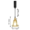 thumbnail image 4 of FSLiving Mini Adjustable Height Halo Track Light Pendants, 3.2 Ft Cord, H-Type Track Mount Retro Clear Water Ripple Glass Shade Antique Brass Socket for Kitchen Island, Sloped Vaulted Ceiling, 4 of 9