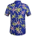 thumbnail image 2 of SSLR Mens Hawaiian Shirts Causal Short Sleeve Button Down Shirts, 2 of 6