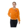 thumbnail image 4 of Women's New Era  Orange Tampa Bay Buccaneers Throwback Fleece Full-Snap Jacket, 4 of 7