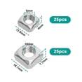 thumbnail image 3 of 50PCS Square Nuts 304 Stainless Steel Square Nut DIN557 Square Nut Flat Square, 3 of 4