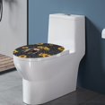 thumbnail image 3 of ZIATUBLE Highland Cow Toilet Lid Seat Cover Leopard Print Toilet Lid Covers for Bathroom Decoraction Sunflower Round Toilet Lid Covers Washable Fits Most Toilet Lids for Bathroom, 3 of 6