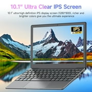 Metal Case Portable Business Mini Laptop Computer Office Travel & Students, 10 Inch Netbook Laptop - Intel J4125, 12GB RAM, 256GB SSD (Expandable), Windows 11, WiFi, Work small Laptop - Grey Laptop