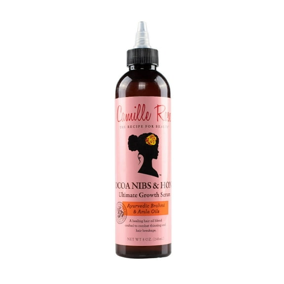 Camille Rose Cocoa Nibs & Honey Hair Growth Serum, with Amla Oil to Naturally Thicken Strengthen and Condition, for All Hair Types, 8 oz C29